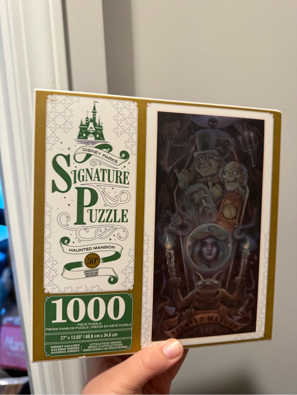 Disney Signature Puzzle - Haunted Mansion 1000-Piece (Green/Gold) NIB